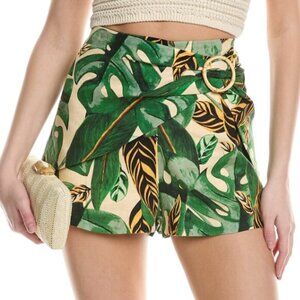 Farm Rio Tropical Leaves Shorts - Never Worn